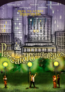 Cartel Paseando sin zapatos